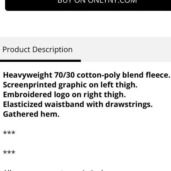 BNWT NYC by Only Ny Bubble Sweatpants - Picture 6 of 6